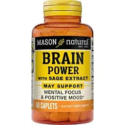 Комплекс для мозгу Mason Natural Brain power with sage extract з екстрактом шавлії  60 каплет