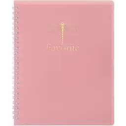 Зошит Buromax Favourite Pastel на пружині В5, 80 аркушів рожевий (BM.24252150-10)