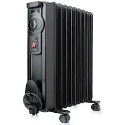 Масляний обігрівач Black+Decker 1500 Вт площа обігріву 15 кв.м чорний підлоговий (BXRA1500E)