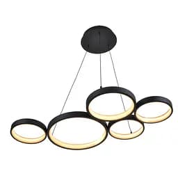 Люстра Brille стельова підвісна лофт в хол LED BL-847S/76W WW BK - мініатюра 4