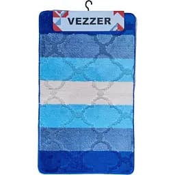Набір килимків для ванної Vezzer Color line 60x100 та 60x50 см синій (VZC05246) - мініатюра 2