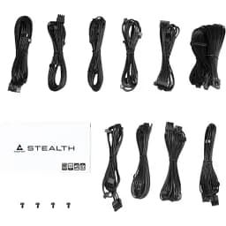 Блок живлення 1000 Вт, Chieftec STEALTH, Black, модульный, 80+ Platinum, 135 мм FDB, 2xMolex/10xSATA/1x16-pin/3x6+2-pin/2x4+4-pin/1x20+4-pin, захист AFC/OPP/OTP/OVP/SCP/SIP/UVP/OCP, ATX 12V 3.1 SPX-1000-FC - мініатюра 2