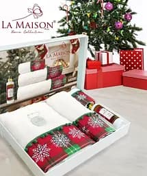 Подарунковий набір рушників з парфумами La Maison 30х50см + 50х90см + 70х140см pbe0049549 - мініатюра 2