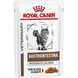 Вологий корм Royal Canin Gastrointestinal Moderate Calorie для котів з надмірною вагою і порушеннями травлення 85 г