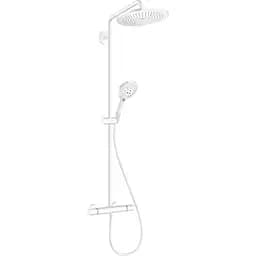 Душова система Hansgrohe Croma Select S 280 1jet Showerpipe з термостатом Matt White 26890700, Білий матовий