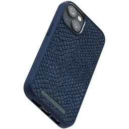 Чохол-накладка Njord Salmon Leather MagSafe Case Blue для iPhone 14 (NA41SL01) - мініатюра 3