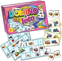 Настольная игра Майстер Английское Домино + Лото