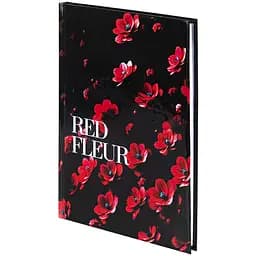 Книга записна Axent Red fleur А5 в клітинку 96 аркушів (8459-3-A)