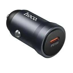 Автомобільний зарядний пристрій Hoco Z62A Energy single port PD30W car charger Темно-сірий
