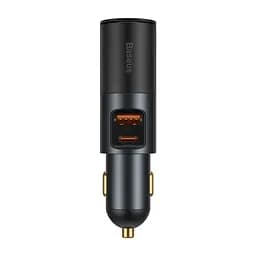 Автомобільний зарядний пристрій Baseus Share Together Lighter Expansion Port U+C 120W Gray (CCBT-C0G) [61085] - мініатюра 2