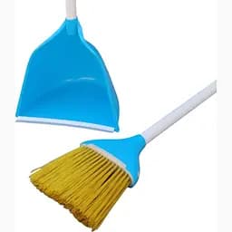 Совок для прибирання Zambak Plastik та щітка з довгими ручками блакитний (ZP-129b) - мініатюра 3