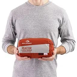 Вкладиш в спальник Sea To Summit Reactor Fleeceweight Liner, Regular 185 Помаранчевий - мініатюра 5