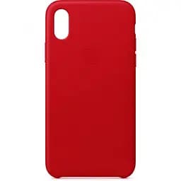 Leather Case Original for Apple iPhone XS Max (OEM) - Red