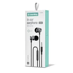 Навушники ColorWay 3.5 mm Wired Earphone UrbanBeat Black (CW-WD03BK) - мініатюра 2