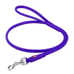 Поводок для собак кожаный Waudog Glamour круглый XS Д 6 мм Дл 122 см (4820152565556)