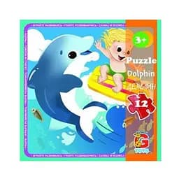 Пазлы В океане. Дельфин LO3 G-Toys 12 элементов (4824687638372)