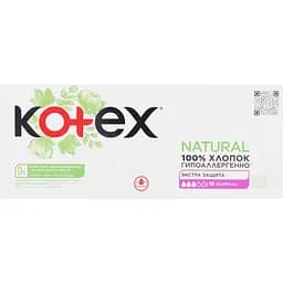 Прокладки щоденні Kotex Natural Normal + Екстра захист 18 шт.