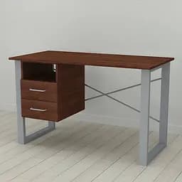 Письменный стол с ящиками Ferrum-decor Оскар 750x1200x600 металл Серый ДСП Венге 16 мм (FRD-105379)