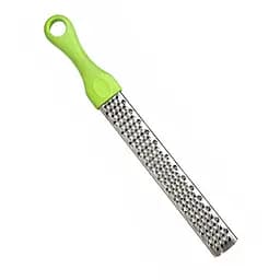 Терка кухонная ручная мелкая для сыра шоколада и цедры лимона из нержавеющей стали 27.5 см Салатовый 88227