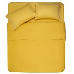 Простирадло Ardesto Mix & Match сатин 240x260 см жовте (ART2426FSS) - мініатюра 4