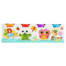 Набор для лепки Crazy Clay тесто 4 цвета (985824)