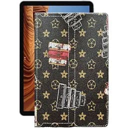 Чехол StatusCASE из экокожи для планшета Chuwi HIPad Air Луи-Витон-коричневый