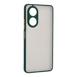 Чехол-накладка для OPPO A58 4G, Frosted Matte, зеленый, противоударный чехол с защитой всего корпуса, термополиуретан TPU + поликарбонат PC, ArmorStandart (ARM71066)