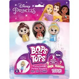 Набір колекційних фігурок-топерів Bops n Tops Принцеси Дісней 5 шт. в асортименті (DSP20-3562-KV-FO)