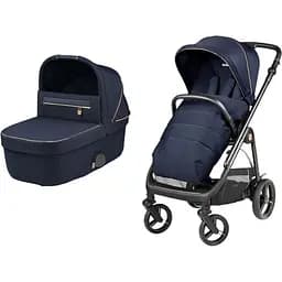 Коляска Peg-Perego Veloce Blue Shine 2 в 1 синя