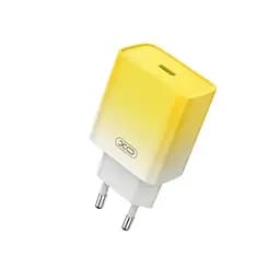 Сетевое зарядное устройство для XO CE18 (EU) PD30W USB-C быстрое питание и питание Желтый Деф.пак.