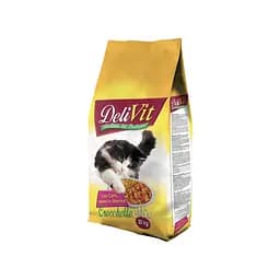 Сухий корм DELIVIT MIX для котів з м'ясом, злаками та витаминами 20 кг