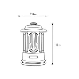 Світлодіодний ліхтар Eurolamp портативний 6W battery+Type-C білий (CL-6W(white)) - мініатюра 3