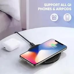 Бездротова зарядка Ugreen ED032 10W Qi Wireless Charging Pad чорна - мініатюра 3