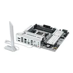 Материнcька плата Asus TUF GAMING B850M-PLUS WIFI7 W sAM5 B850 4xDDR5 M.2 HDMI DP Wi-Fi BT mATX білий - мініатюра 7