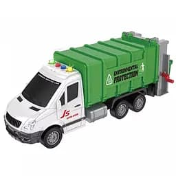 Спецтехника Мусоровоз, JS138/138A, свет, звук, инерционный механизм, подвижный кузов, дополнительные аксессуары