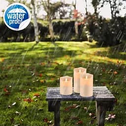 Водонепроникні мерехтливі безламні свічки Homemory світлодіодні LED - мініатюра 9