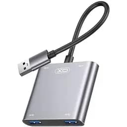 Адаптер - док-станція XO Hub012А 4-in-1 Usb Multifunctional docking station