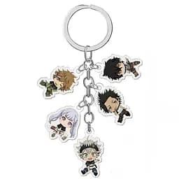 Брелок акриловый Чёрный клевер Black Clover 11 см