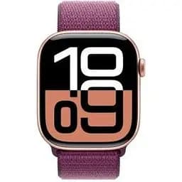 Смарт-годинник Apple Watch Series 10 GPS 46mm Rose Gold Aluminum Case w. Plum Sport Loop (MWWV3) - мініатюра 2