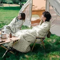 Спальник Naturehike DP200 (CNK2300SD012) +13°C - 210см - бежевий - мініатюра 5