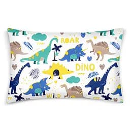Дитяча постільна білизна в ліжечко DINOSAURS CS4, синій (DinoFriendBlueYellow_99Summer_140) - мініатюра 3