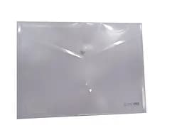 Папка-конверт B5 на кнопці E31302 Economix, глянець (4044572313027) Прозорий