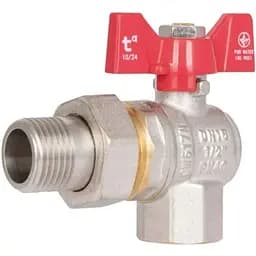 Кран шаровой Thermo Alliance "Американка" Standart 1/2" ВН угловой, PN40, бабочка SD222W15