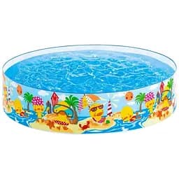 Басейн каркасний дитячий Intex 58477 NP Качиний риф 122x25 см об'єм 218 л від 3 років
