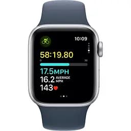 Смарт-годинник Apple Watch SE 2 GPS 40mm Silver Aluminium Case with Storm Blue Sport Band M/L [MRE23] [95082] - мініатюра 3