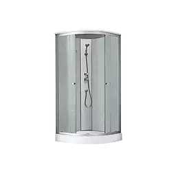 Душевой бокс Kroner KRP Enzo – WD.C.F.F. 90x90 см CV031573, Хром матовый, матовый, хром матовый