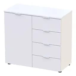 Комод Doros Рон 1 1 фасад 4 шухляди Білий 80х38х81 (41516005)