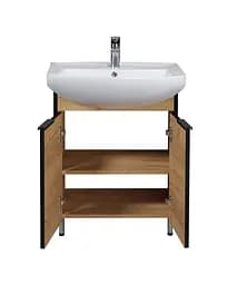 Тумба Мойдодир Dakota Craft 60 з умивальником Proxy 60 дуб крафт - мініатюра 3