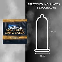 Презервативи LifeStyles Non Latex 3 шт. (ROZ6400230497) - мініатюра 2