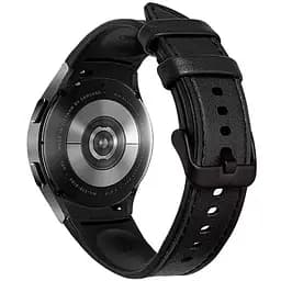 Ремінець Primolux Leather Silicone для годинника Samsung Galaxy Watch 4 Classic 46 мм SM-R890/SM-R895 Black